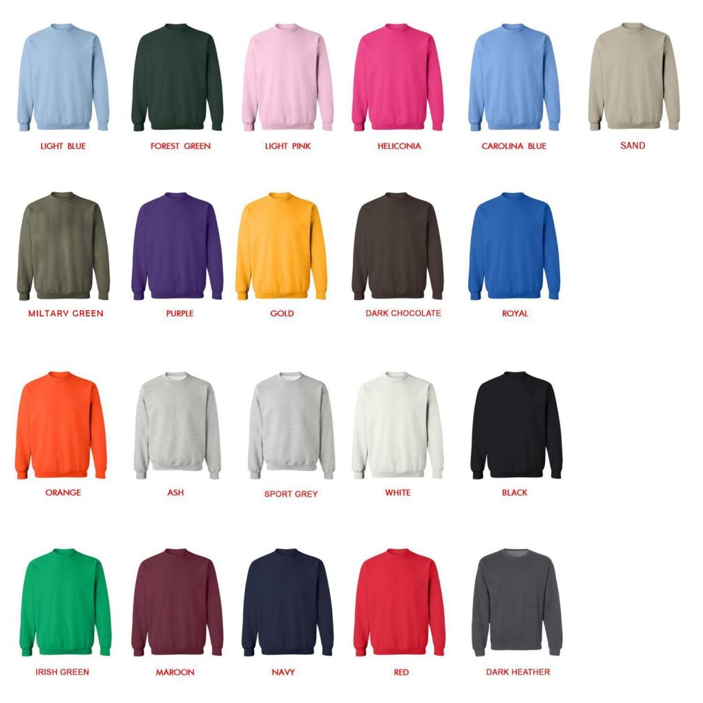 sweatshirt color chart - The Sims Merch