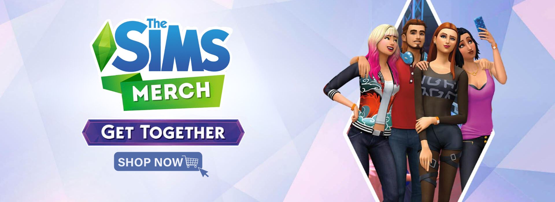 The Sims Merch Banner